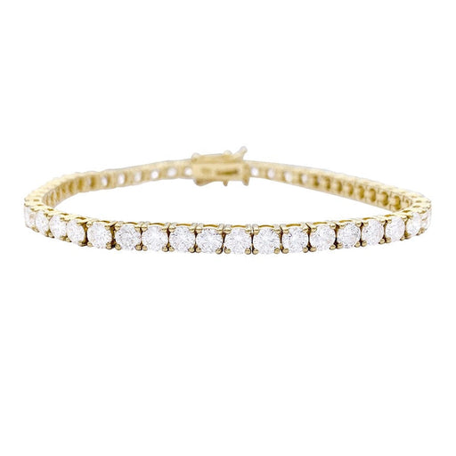 Bracelet Bracelet ligne diamants or jaune. 58 Facettes 33151