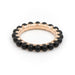 Ring 53 Ginette NY Maria Alliance Ring Pink gold Onyx 58 Facettes 2394106CN