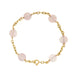 Bracelet Bracelet Or jaune Quartz rose 58 Facettes 28141B