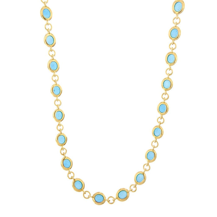 Collier Collier ras du cou émail bleu 58 Facettes 27724