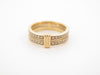 Ring 52 MAUBOUSSIN wedding ring subtle eternite 52 yellow gold diamonds box 58 Facettes 254065