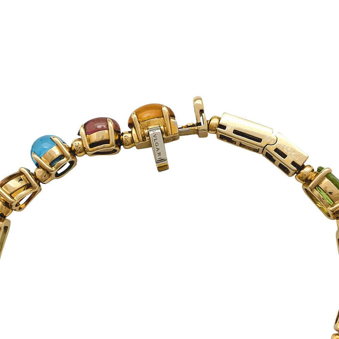 Bracelet Bracelet Bulgari, "Allegra", or jaune, diamants, pierres de couleurs. 58 Facettes 31100