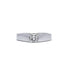 Ring 56 / White/Grey / 750‰ Gold Solitaire Diamond Ring 0.55 Carat 58 Facettes 210182R