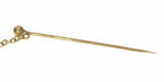 Brooch Tie pin in yellow gold, diamond 58 Facettes 22112-0195
