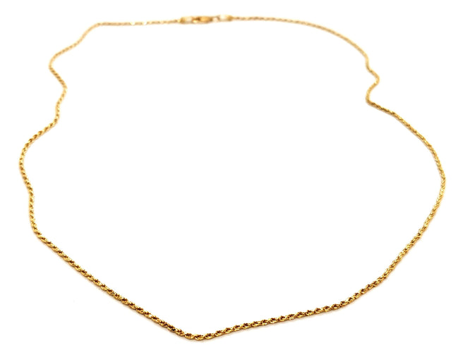 Collier Collier Maille corde Or jaune 58 Facettes 1629157CN