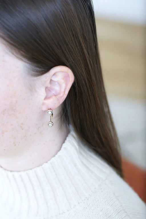 Boucles d'oreilles Boucles d'oreilles pendantes Art Deco diamants 58 Facettes