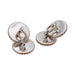 Cufflinks Cufflinks in two tones of gold. 58 Facettes 32741