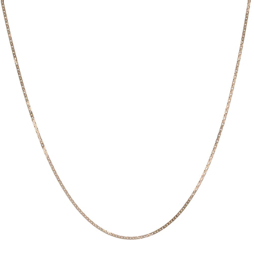 Collier Chaine or jaune maille plate imbriquée 58 Facettes 23-073