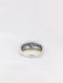 Ring 54.5 Bangle ring White gold Diamonds Sapphires 58 Facettes J165