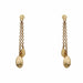 Earrings Gold petal dangling earrings 58 Facettes 19-071