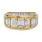 Bague 54 Bague pavage en or jaune et diamants. 58 Facettes 31848