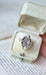 Ring 55 Volute ring Yellow gold Silver Diamonds Opals 58 Facettes