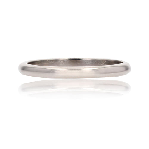 Bague 52 Alliance moderne platine 58 Facettes 18-023