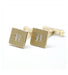 Yellow / 750 Gold cufflinks Pair of gold and diamond cufflinks 58 Facettes 120264R