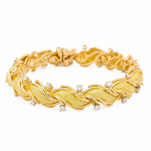 Bracelet Bracelet Semi-Rigide Or jaune Diamant 58 Facettes 2041092CN