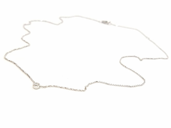 Collier Collier Or blanc Diamant 58 Facettes 578759RV