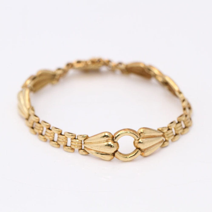 Bracelet Bracelet alterné plaqué or jaune 18 carats 58 Facettes E360021A