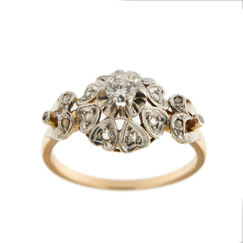 Bague 60 Bague fleur diamants 58 Facettes 32274