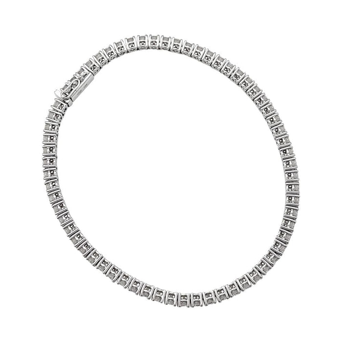 Bracelet Ligne tennis Gubelin or blanc diamants. 58 Facettes 30975