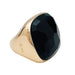 Ring 54 Pomellato ring in pink gold, “Victoria” model, jet. 58 Facettes 32341