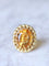 Bague Bague de cocktail ancienne citrine sur or jaune et vert 18Kt 58 Facettes
