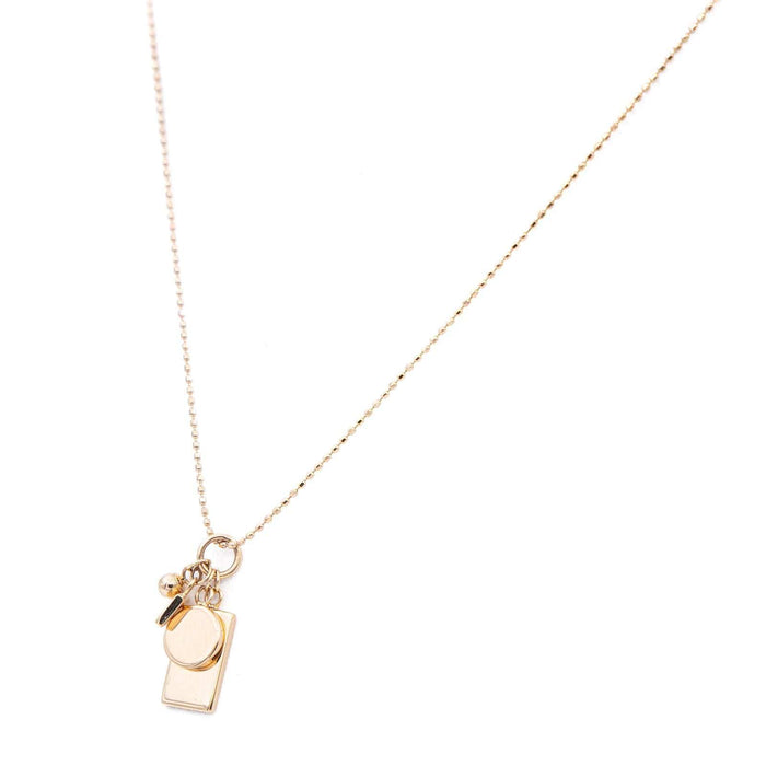 Collier Ginette NY Collier Pendentif Mini Ever Charm Necklace Or rose 58 Facettes 2322870CN