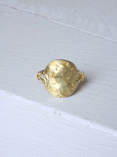 Bague Grande bague plaque femme Art Nouveau 58 Facettes