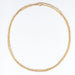 Gold long necklace with openwork shuttle links 58 Facettes 23-012