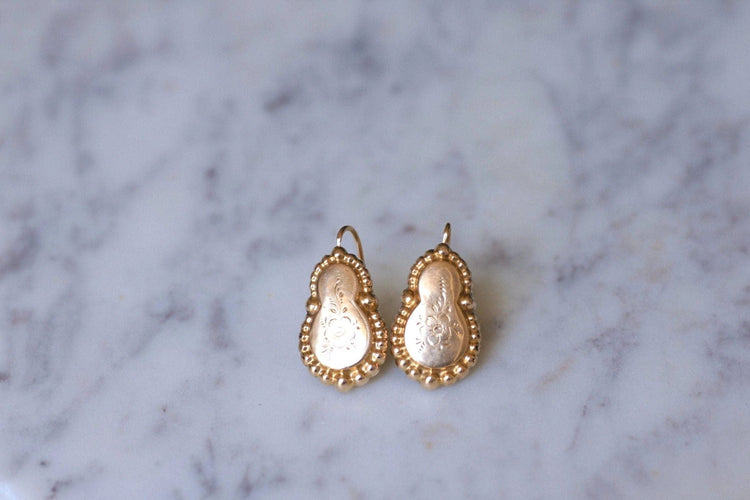 Boucles d'oreilles Grandes boucles d'oreilles en or rose 58 Facettes