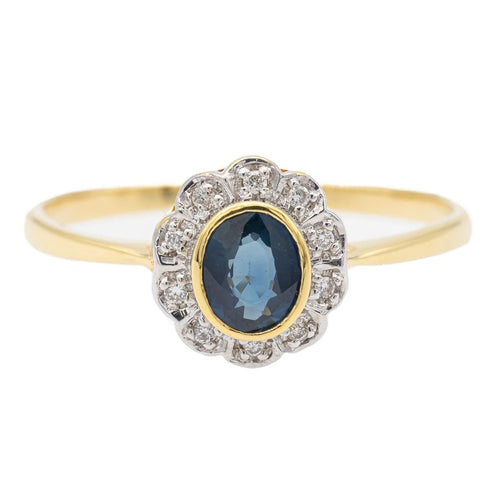 Bague 56 Bague Or jaune Saphir 58 Facettes 578376CD