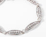 Bracelet Gold and diamond oval link bracelet 58 Facettes 0
