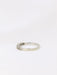 Bague 50.5 Demi-Alliance or blanc diamants 0,3 ct 58 Facettes J75