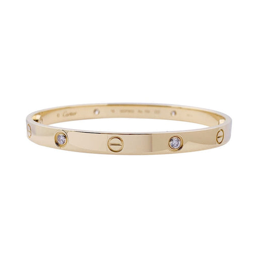 Bracelet Cartier bracelet, “Love”, yellow gold, diamonds. 58 Facettes 33248