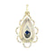 Pendentif Pendentif or en goutte et saphir 58 Facettes 15-003
