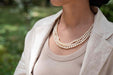 Necklace Three row cultured pearl necklace 58 Facettes 24812