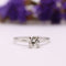 Bague Solitaire 4 griffes or blanc, diamant 58 Facettes