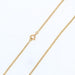 Yellow gold filed curb chain necklace 58 Facettes 18-202