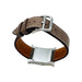 Hermès “Heure H” watch in steel, leather. 58 Facettes 31252