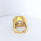 Bague Bague cocktail en or jaune diamants et topaze 58 Facettes 25024