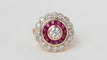 Bague 54 Bague entourage Rubis Diamants 58 Facettes 32432