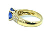 Bague Bague or jaune saphir et diamants 58 Facettes