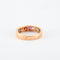 Bague Bague en or rose, diamants & saphirs 58 Facettes