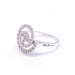 Bague 54 Bague spirale Or blanc Diamant 58 Facettes D360367CS