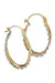 TWISTED OVAL CREOLE EARRINGS 2 ORS 58 Facettes 044621