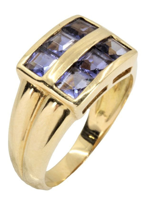 Bague BAGUE MODERNE TANZANITES 58 Facettes 052781