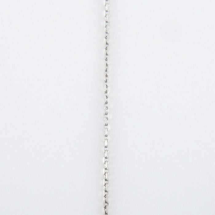 Collier Collier or blanc pavage diamants 58 Facettes