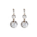 Earrings Leverback earrings white gold Diamonds 58 Facettes 220367