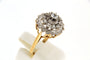 Bague 57 Bague Margueritte en Or jaune, saphir blanc & Diamants 58 Facettes 6303k