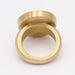 Bague 54 AZTECA Gold Ring with Lapis Lazuli 58 Facettes N102946JC