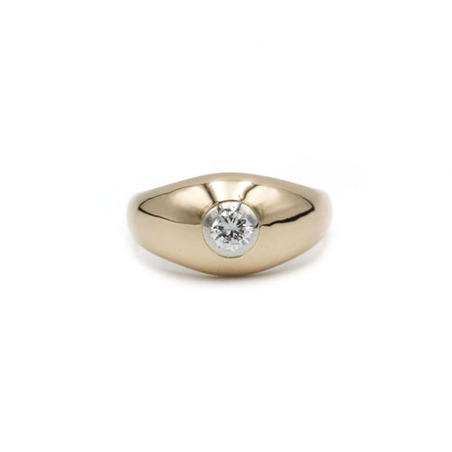Bague 59 Bague Or jaune Diamant 0.25ct 58 Facettes 230299R